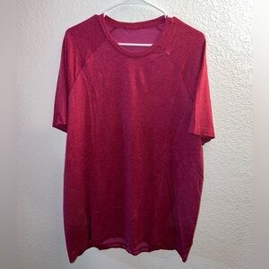 Lululemon Athletica Red Short Sleeve Tee